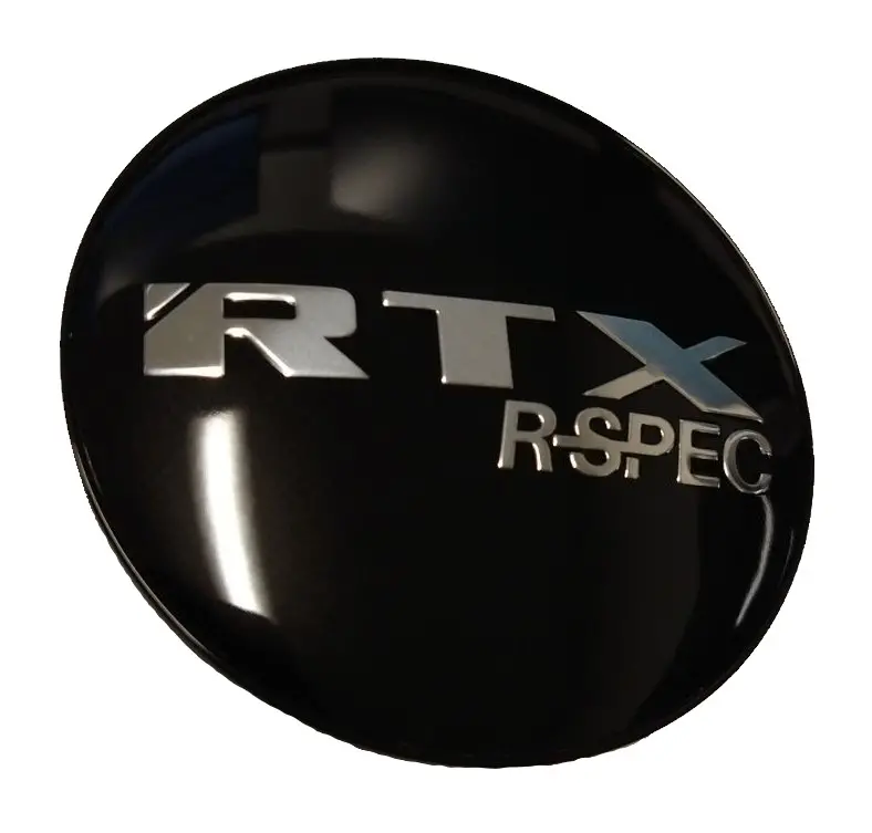 Cap Gloss Black Rtx R-Spec Chrome With Black Background 1