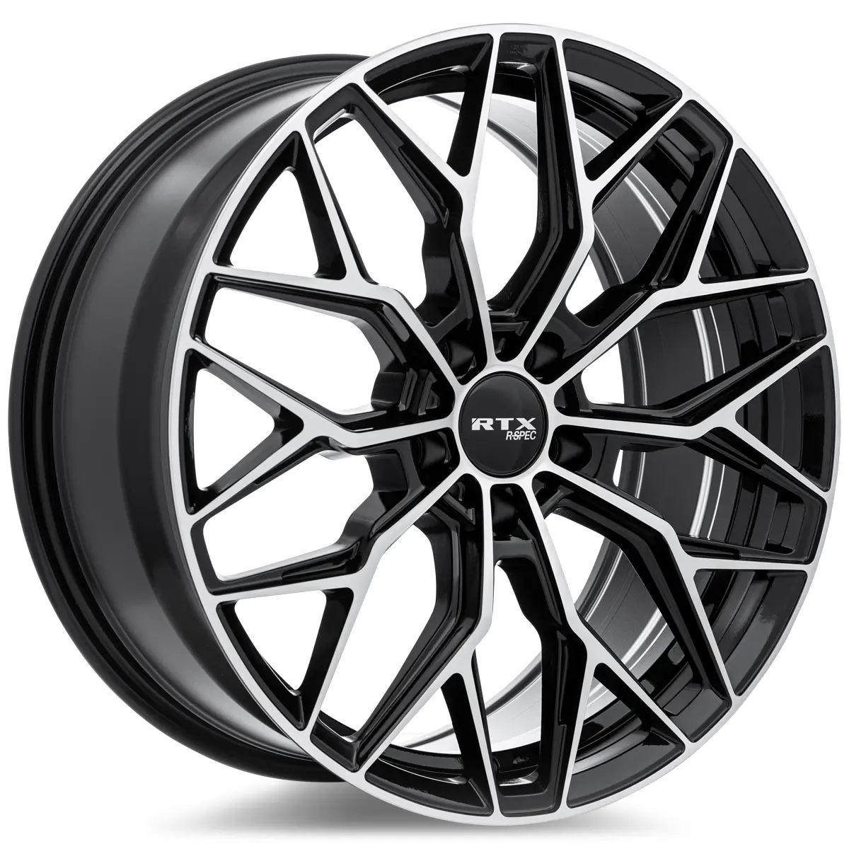 Rs02 19X8.5 5X114.3 Et38 Cb67.1 Gloss Black Machined 1