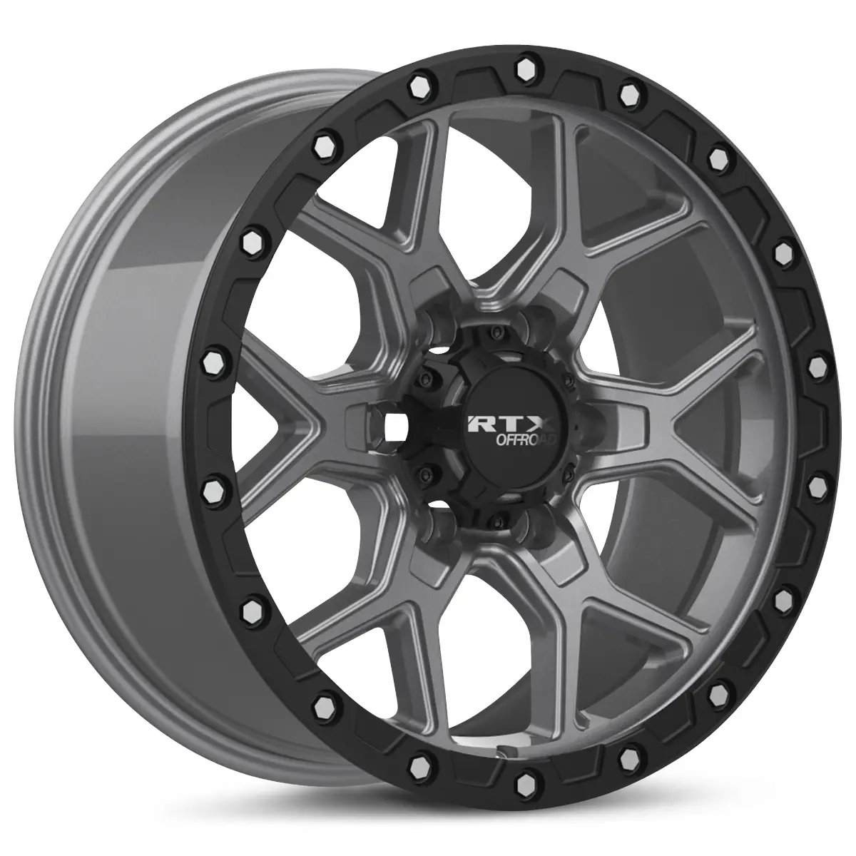 Storm 17X8.5 6X139.7 Et20 Cb106.1 Matt Gm Black Lip Milled Rivet 1