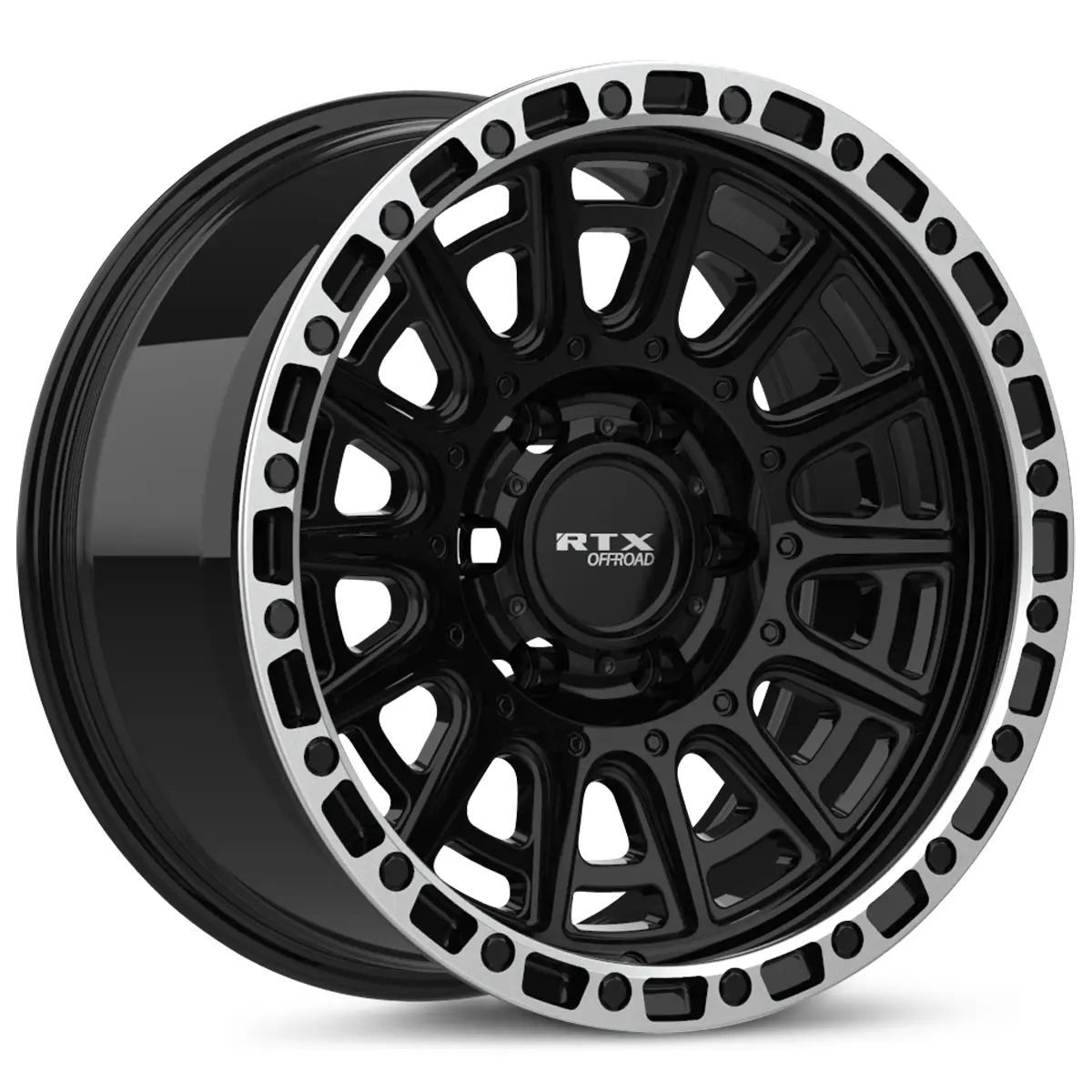 Striker 17X8.5 6X139.7 Et10 Cb106.1 Gloss Black Machined Lip 1