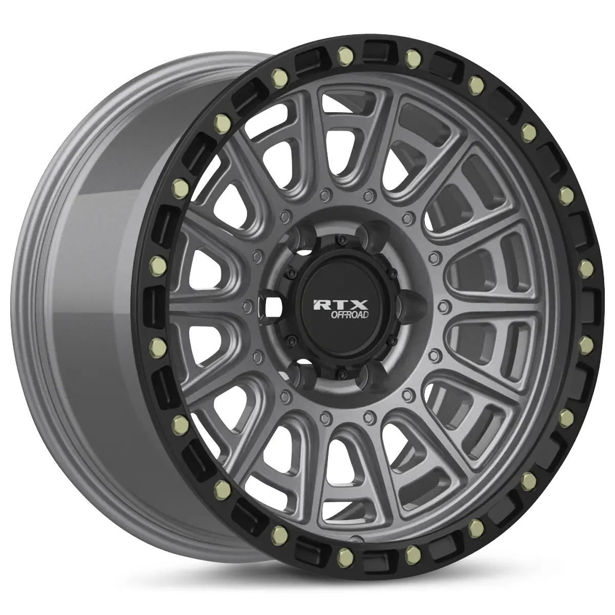 Striker 20X9 6X139.7 Et10 Cb106.1 Matt Gm Black Lip Milled Rivet 1