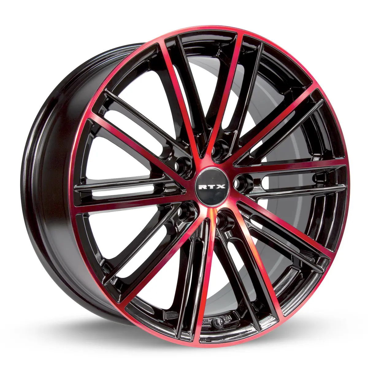 Strobe 5 18X8 5X114.3 Et45 Cb73.1 Black Machined Red 1
