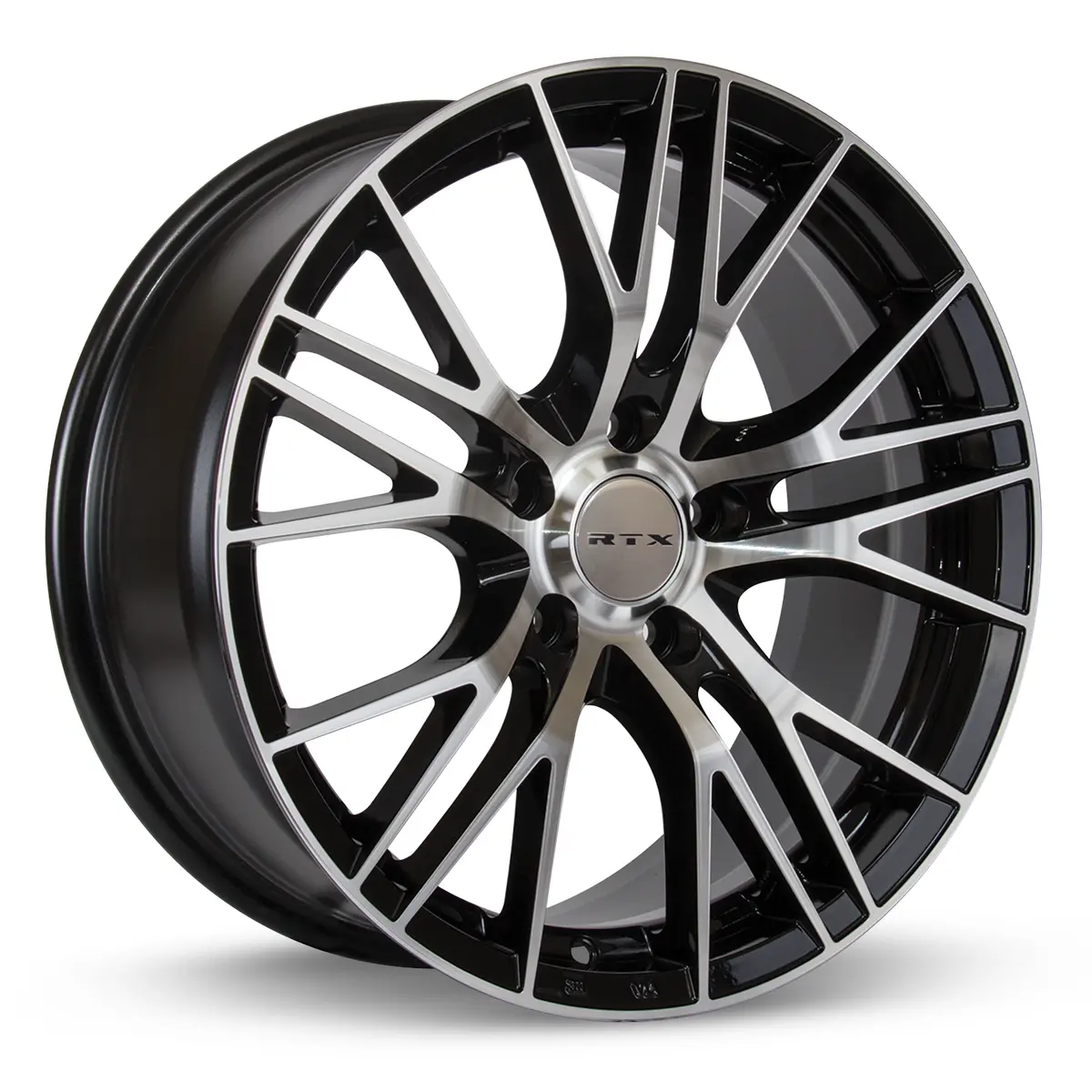 Vertex 18X8 5X120 Et35 C72.6 Black Machined 1