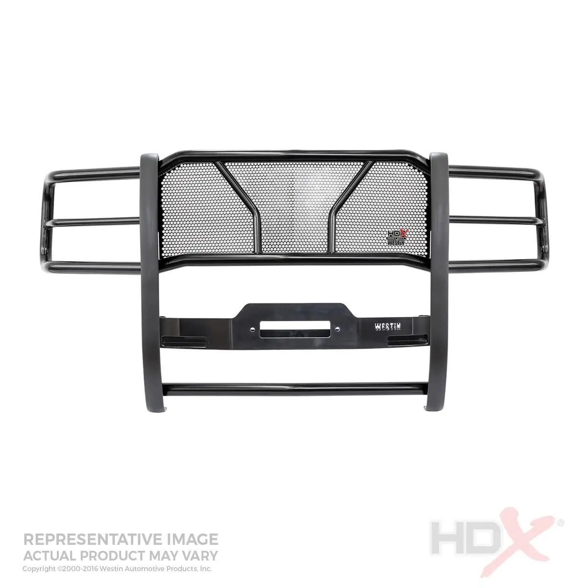 Westin Black Grille Guard ; 15-19 Silverado/Sierra Hd  With Winch Mount 1