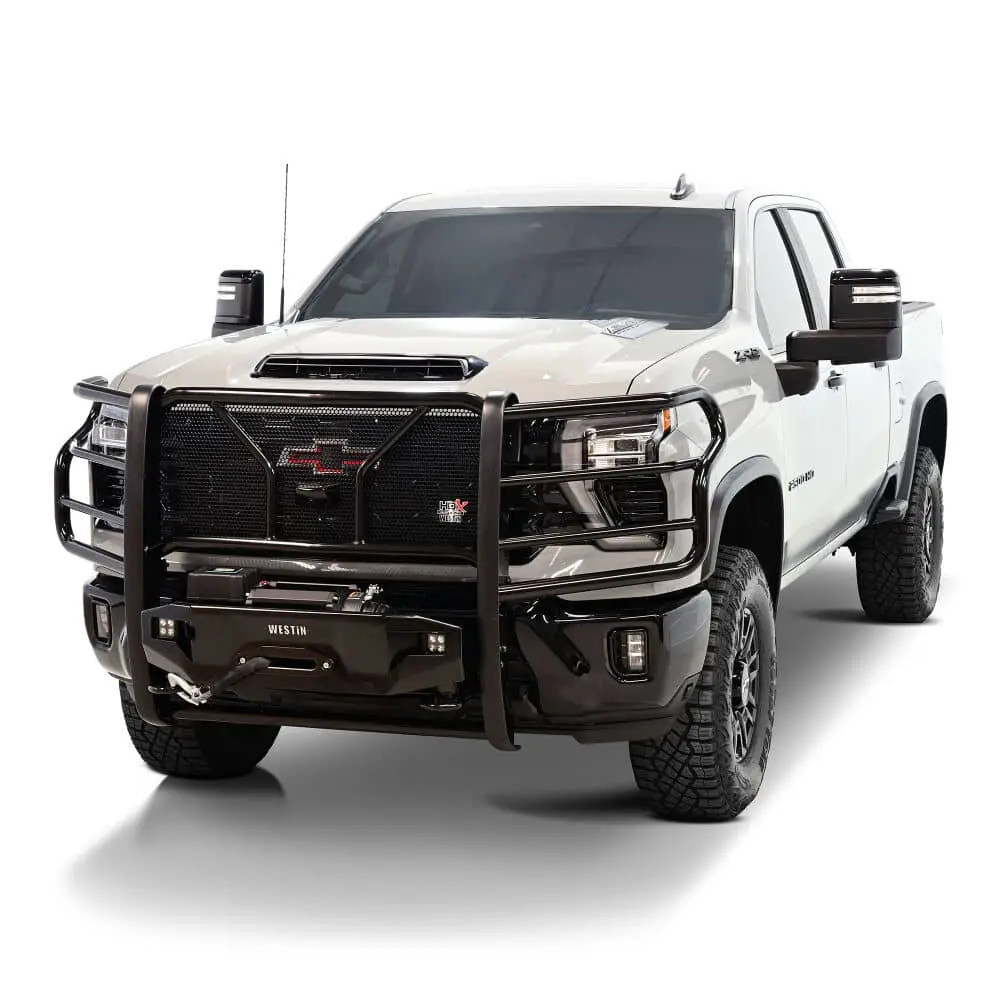 Westin Black Grille Guard ; 20-24 Silverado Hd With Winch Mount 1