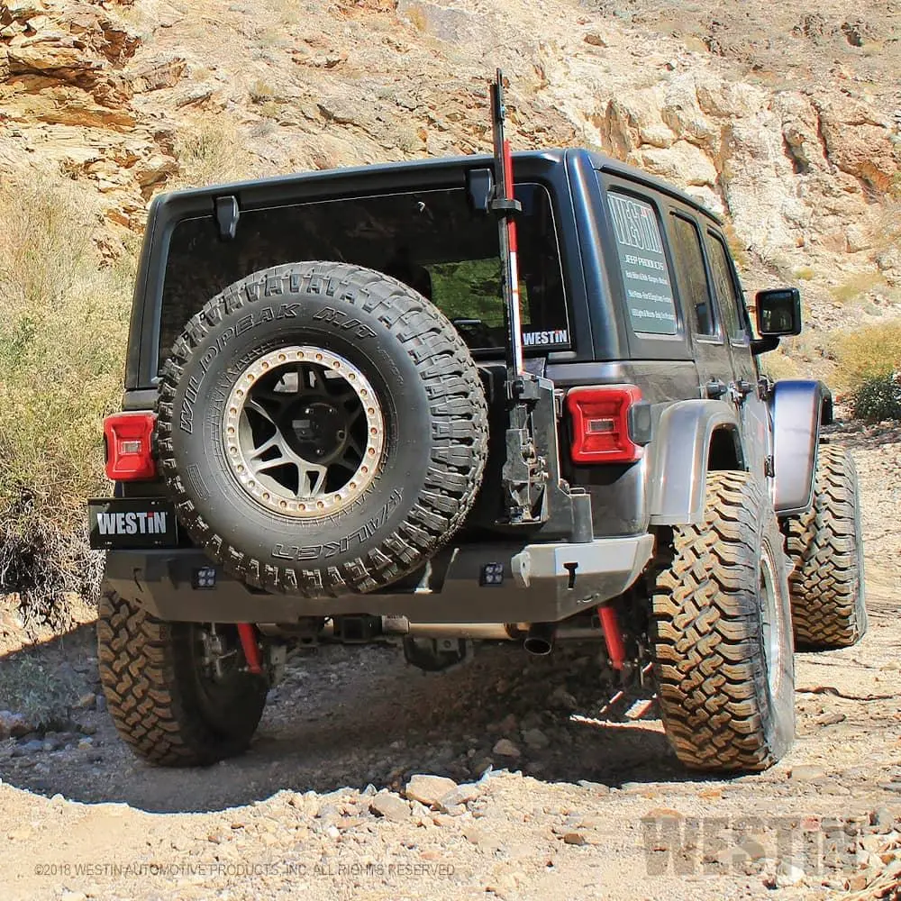 Wj2 Rear Bumper W/Tire Carrier For Select Wrangler Jl 1
