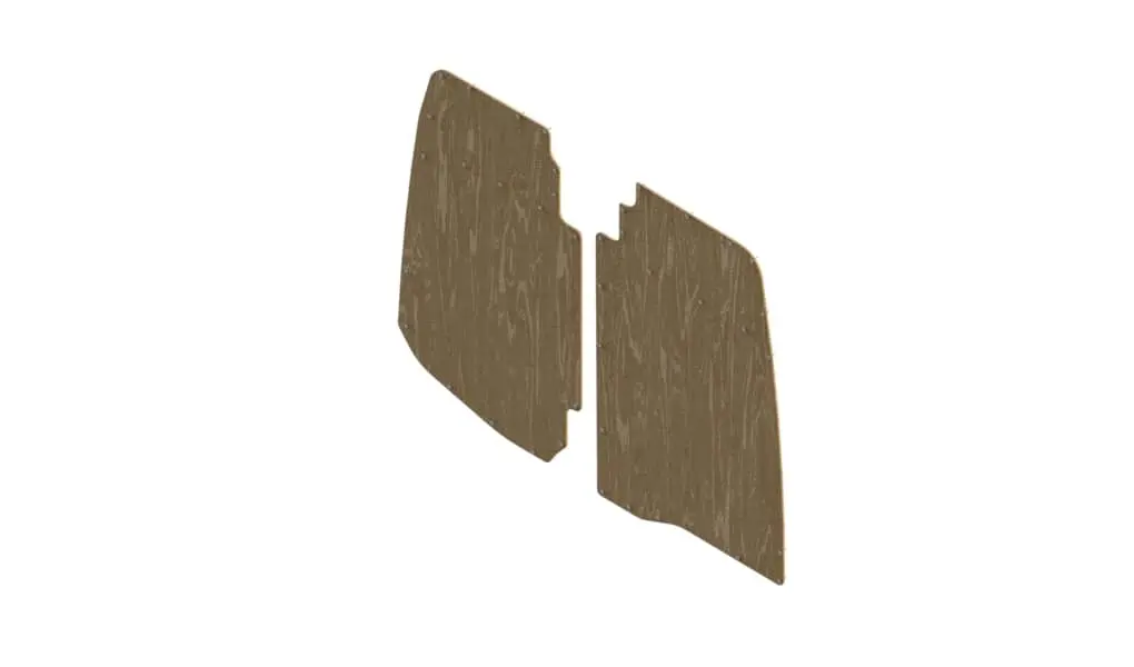 Plywood Rear Swing Door Liner Kit 19-24 Sprinter High Roof 1