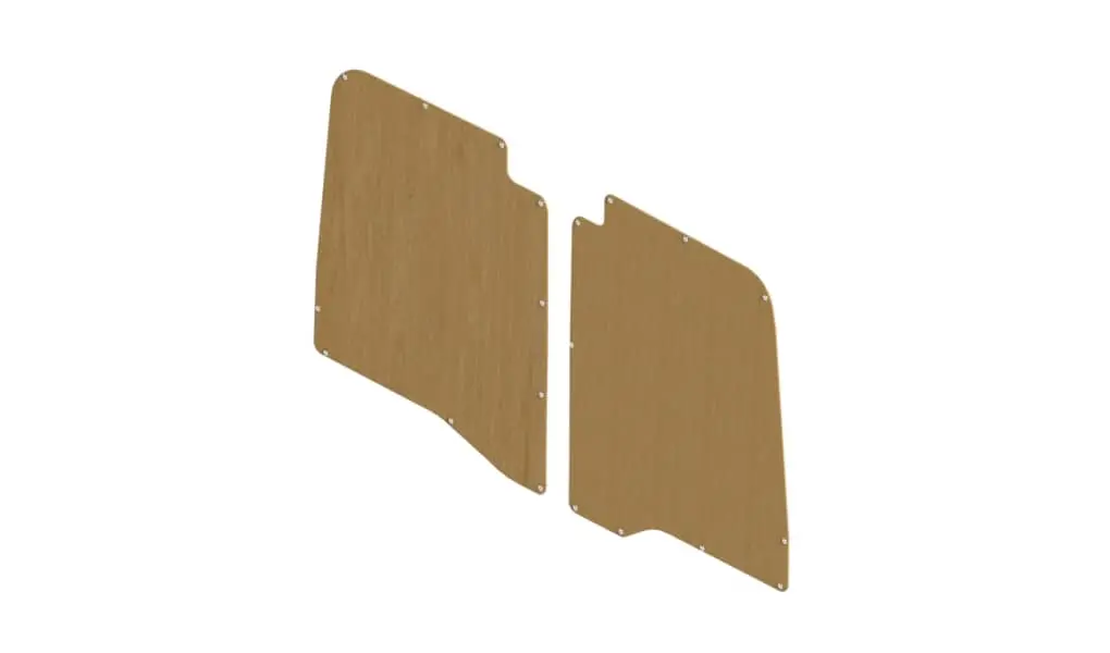 Plywood Rear Swing Door Liner Kit 19-24 Sprinter Standard Roof 1