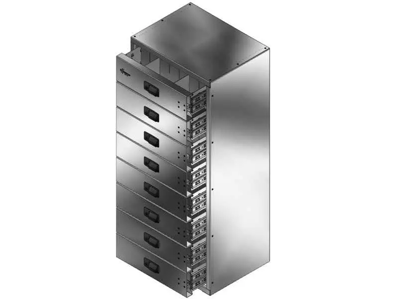 8 Drawer Unit 24-3/8"L 18-3/8"D 56-1/4"H 1