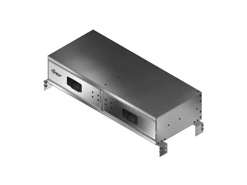 2 Drawer Inshelf Side By Side 34"L 14-1/4"D 7-3/8"H 1
