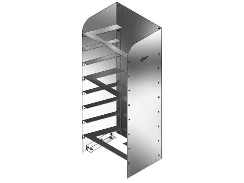 8 Place Lopro Part Tote Holder 19-7/8"L 13-1/2"D 46"H 1