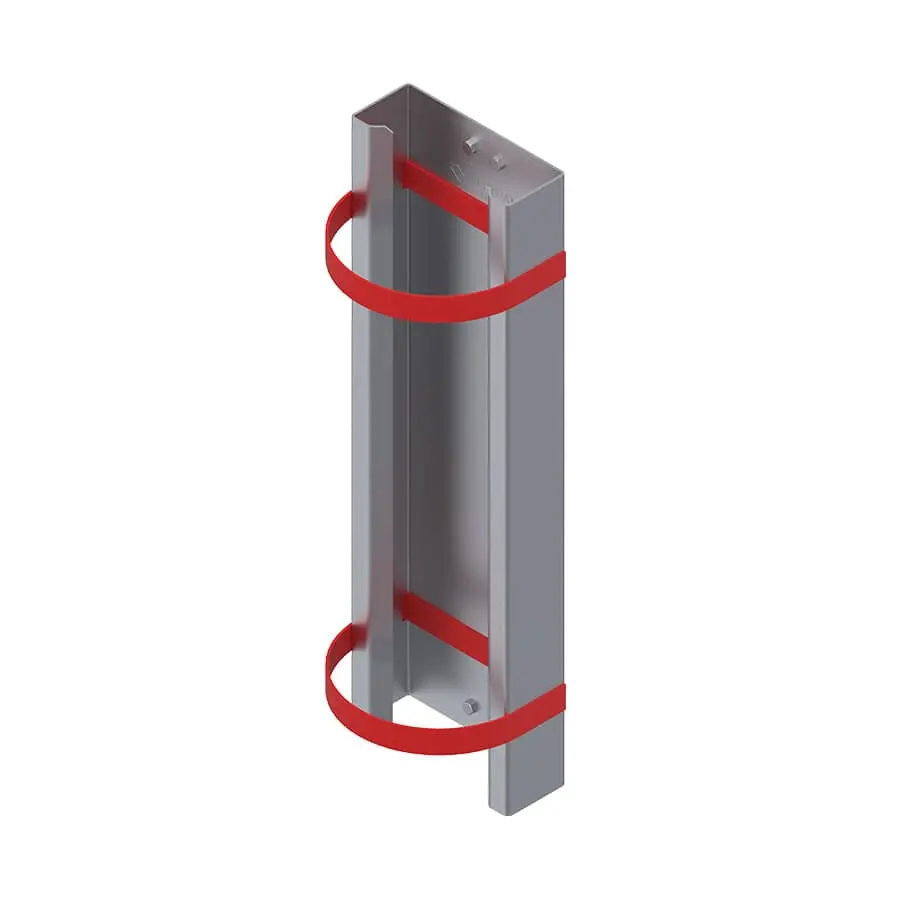 Cylinder Mount 6"L 2-1/2"D 24"H 1