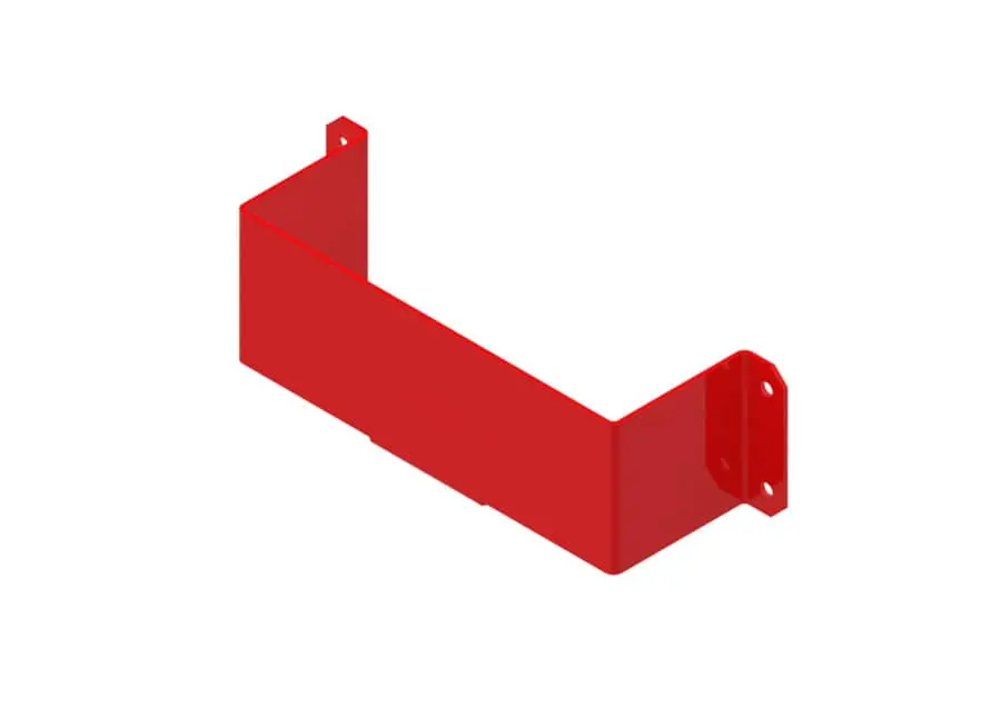Level 1 Medical Kit Holder-Red 10-1/2"L 3-1/8"D 3-1/8"H 1