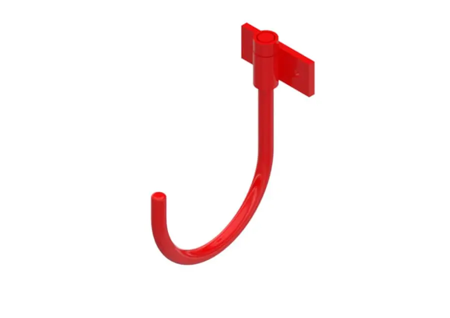 Single Swivel Hook - Red 4-1/2" Opening 1