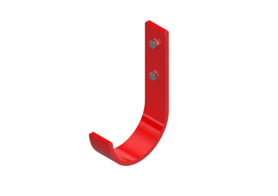 Fixed Hook - Red 4-1/2" Opening 1