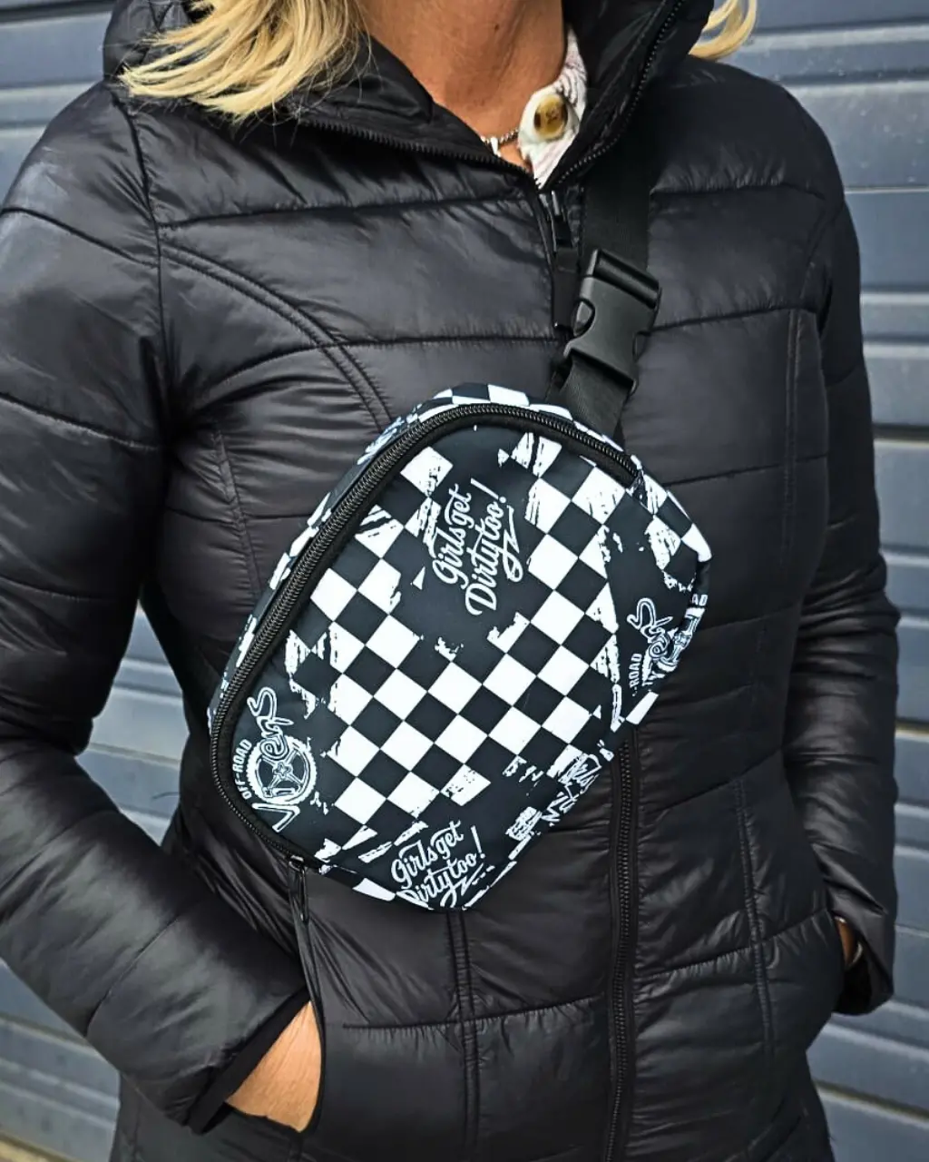 Checkered Crossbody Bag 1