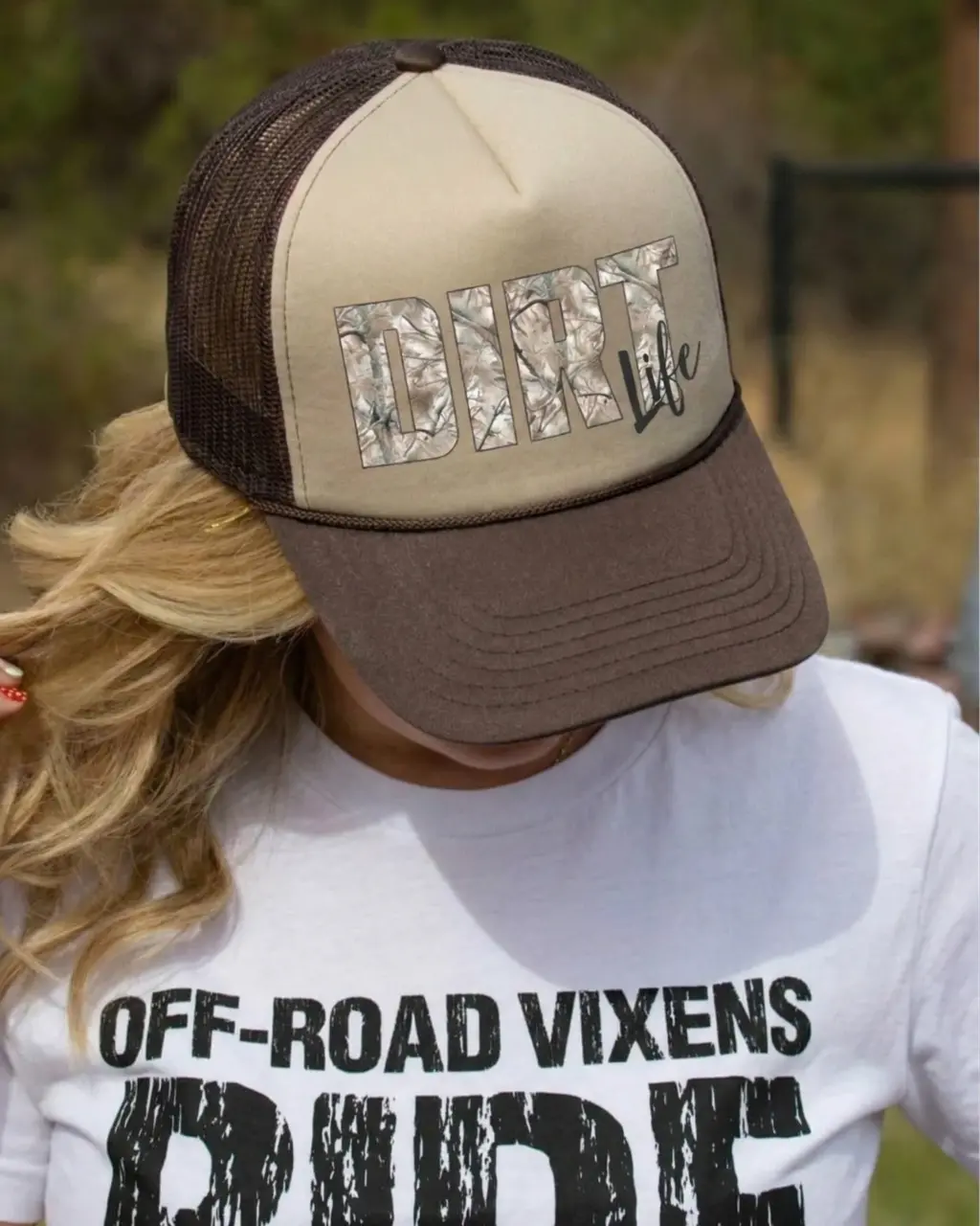 Dirt Life Deadwood Camo Trucker - Brown 1