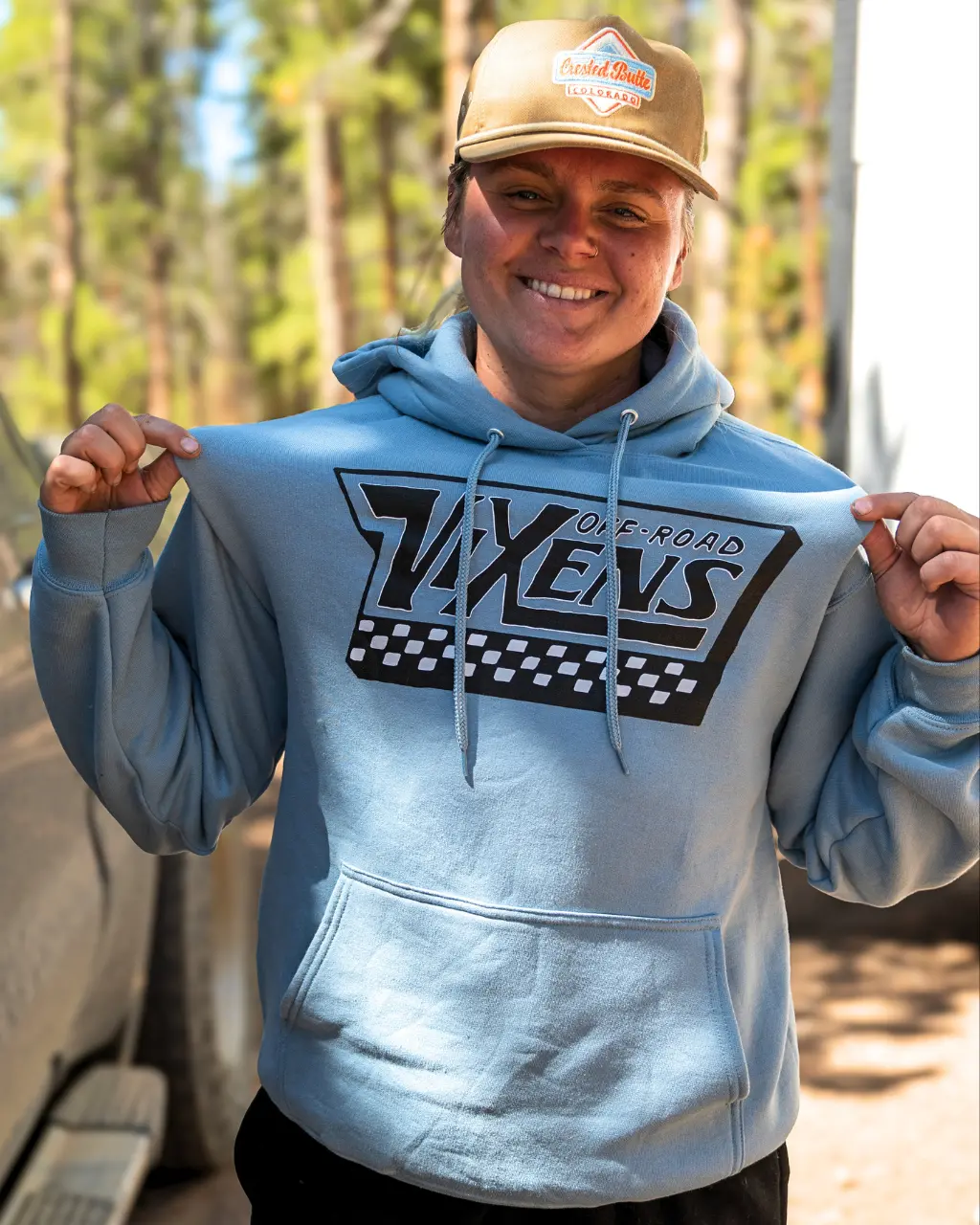 Off The Wall Unisex Pullover Hoodie - Blue 1