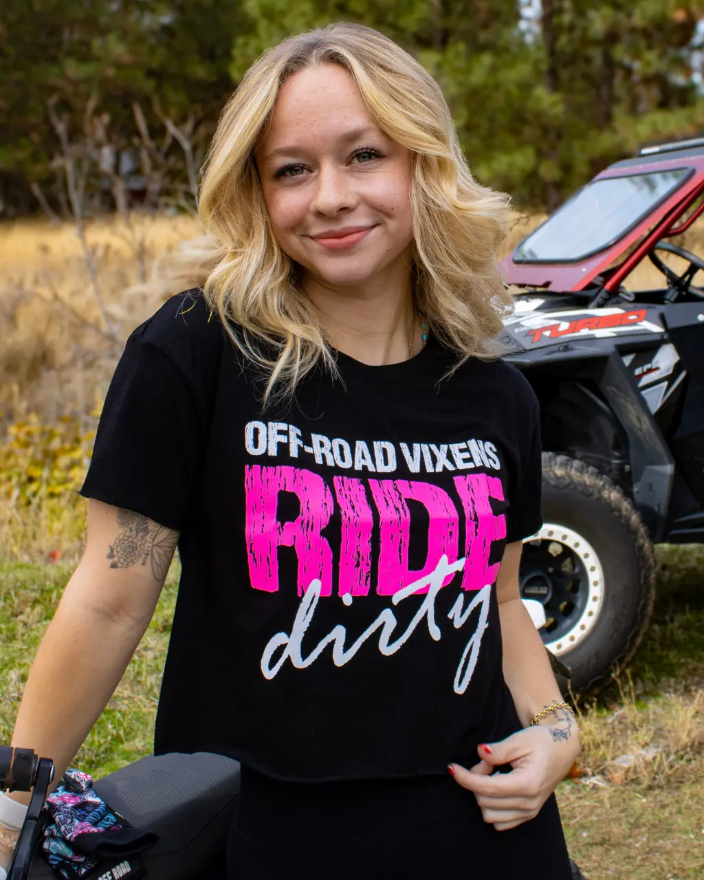 Ride Like A Vixen Cropped Tee 1