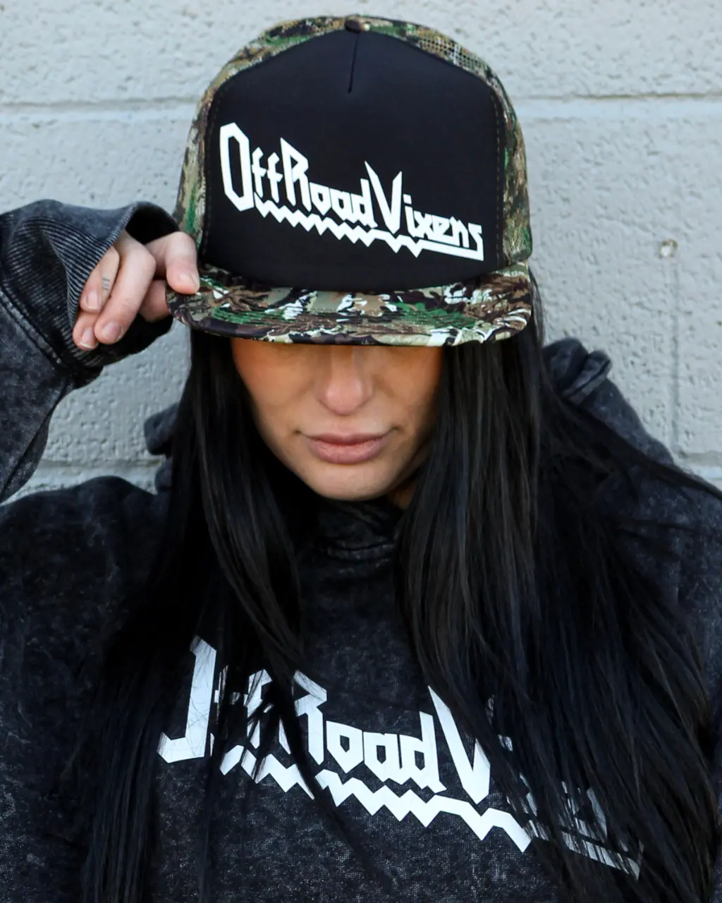 Heavy Metal Camo Flat Bill Hat 1