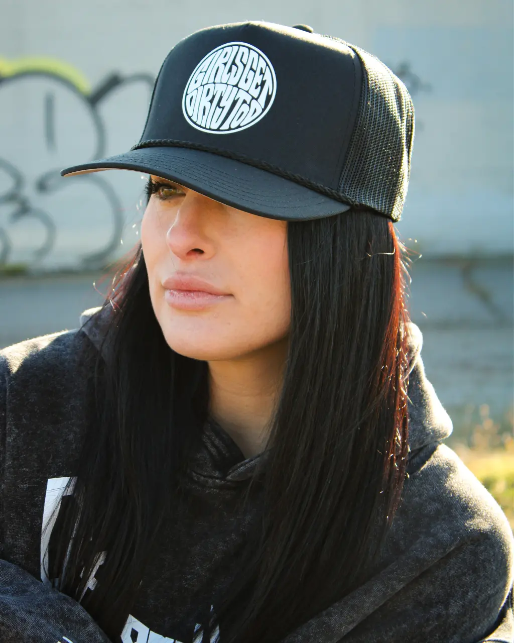 Squishy Trucker Hat - Black 1