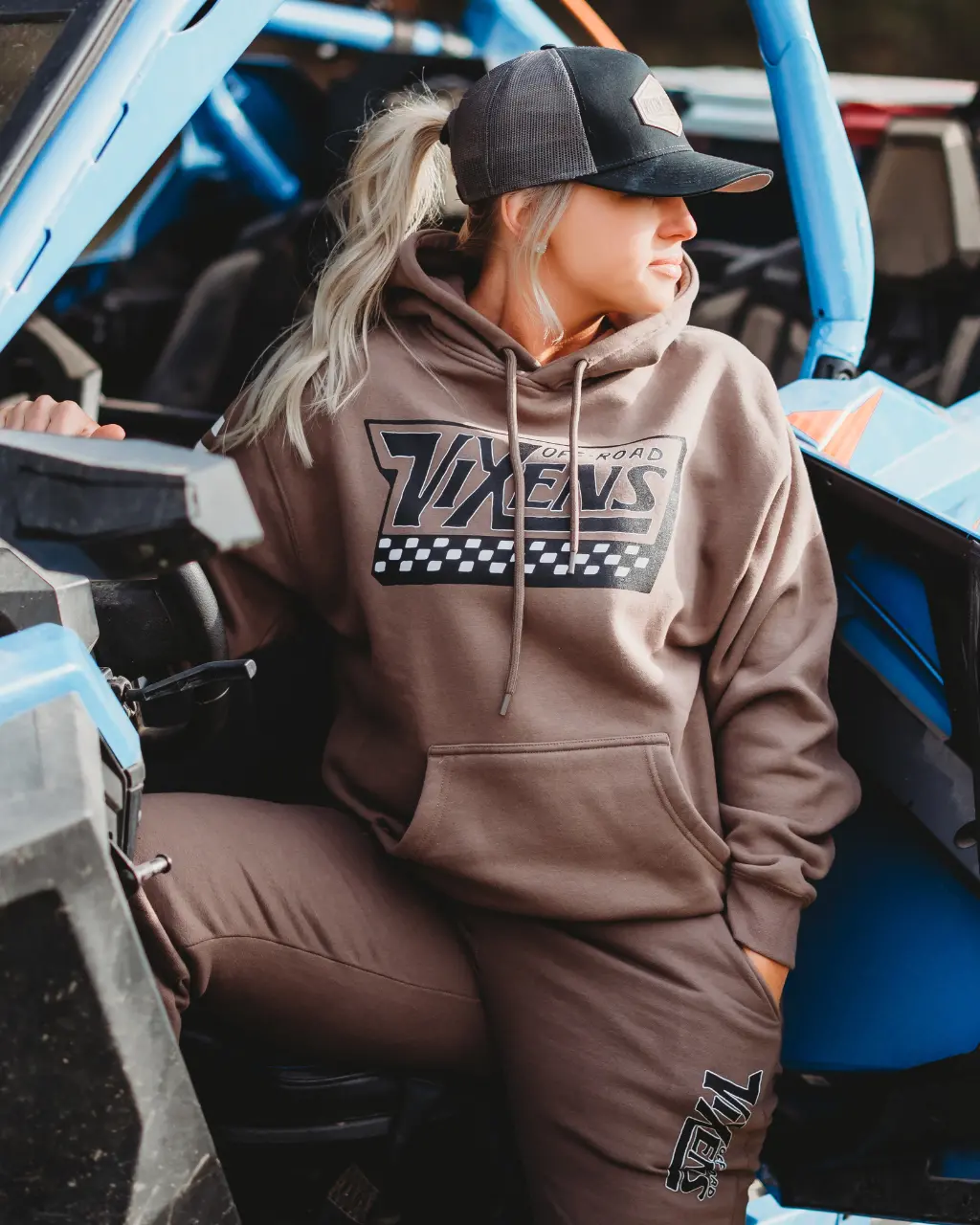 Off The Wall Heavy Weight Hoodie - Brown 1