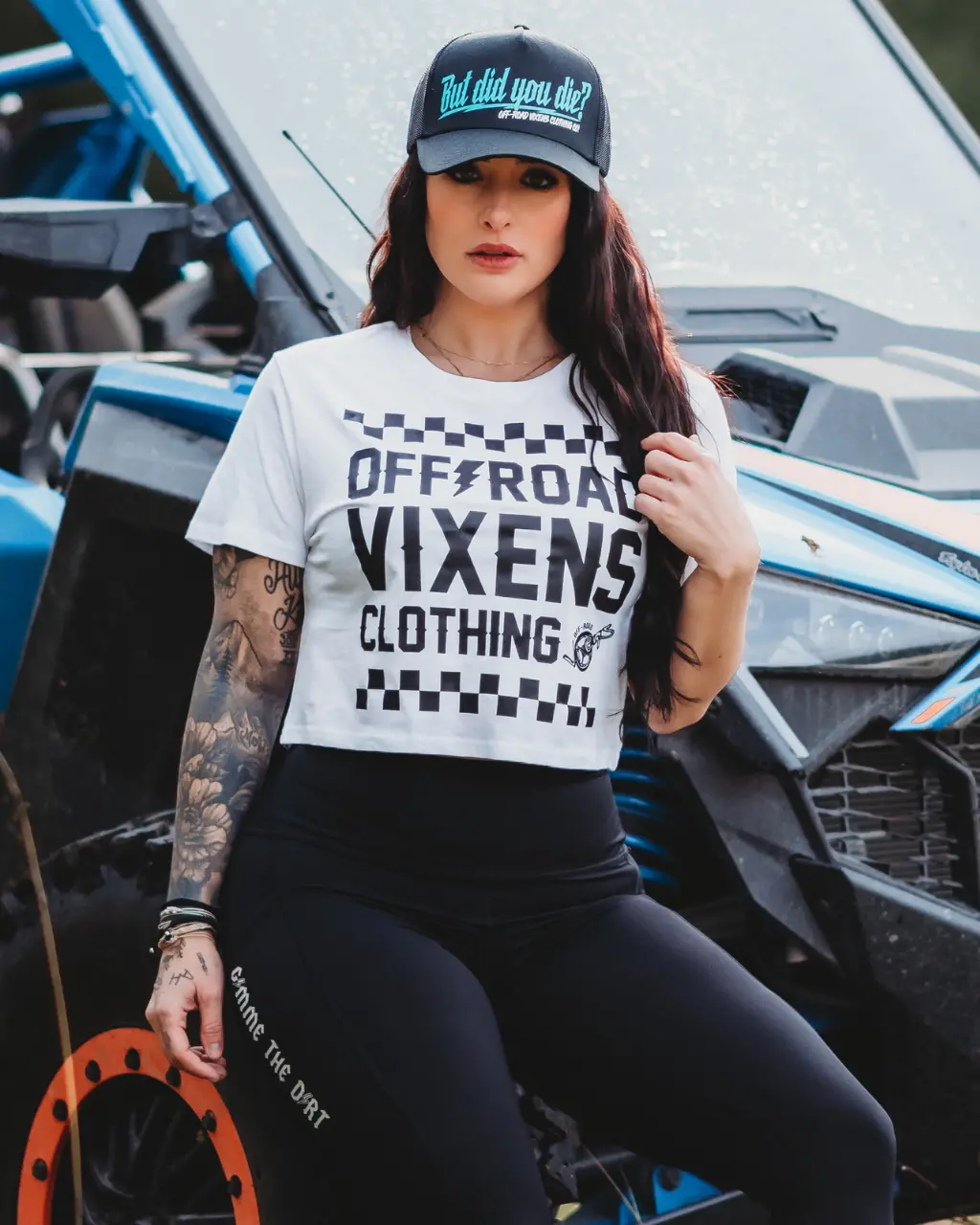 Checked Out Cropped Tee 1