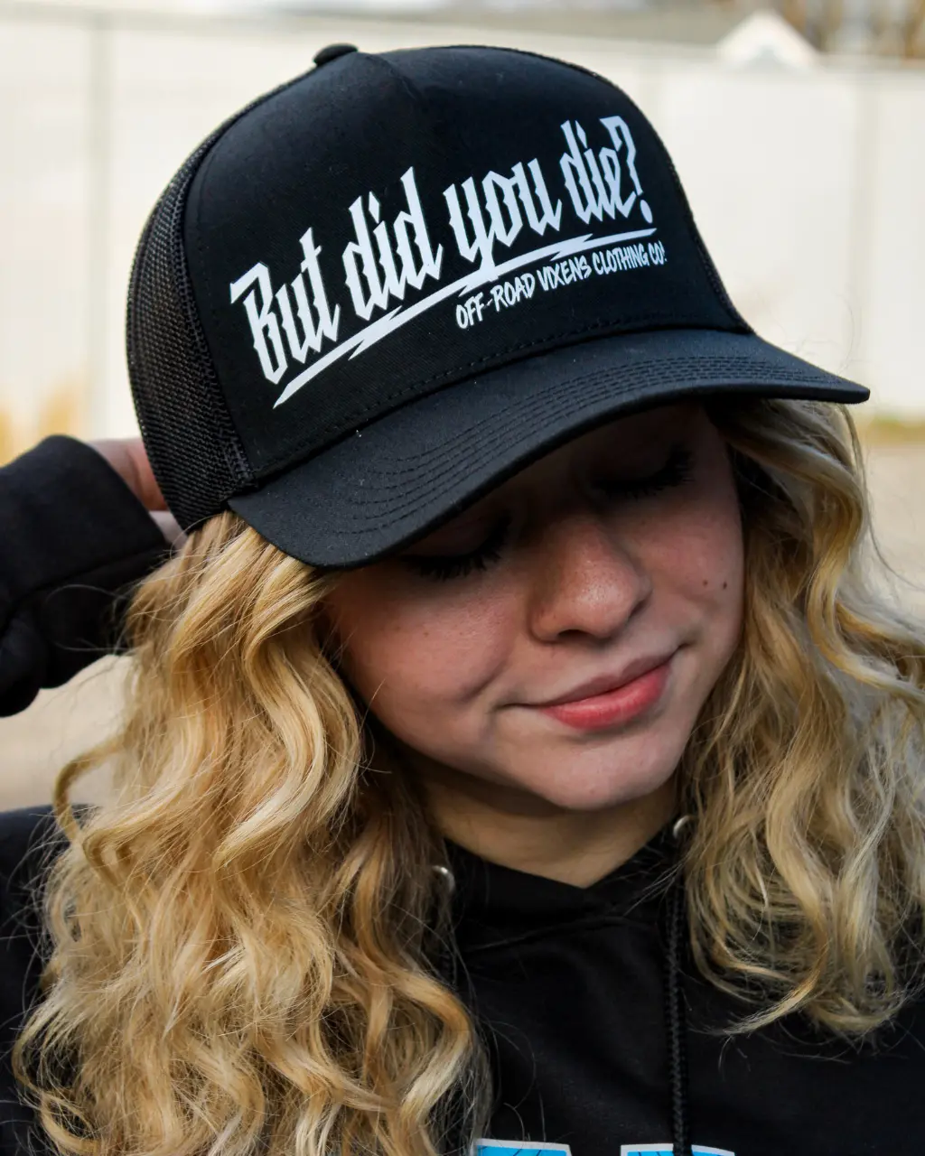 But Did You Die? Trucker Hat - Black/White 1
