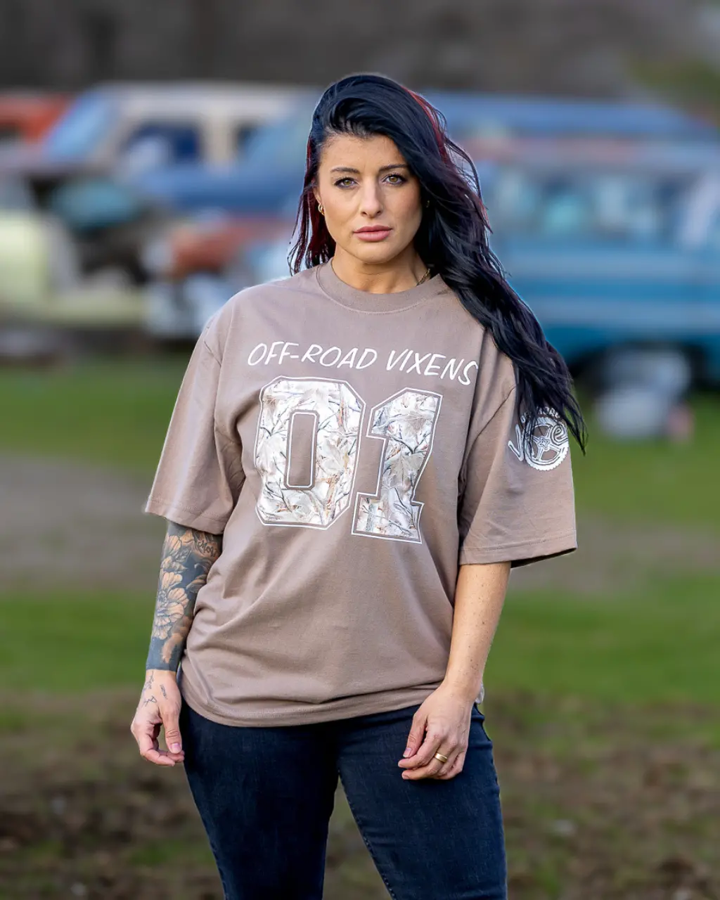 Deadwood Camo Oversized Heavyweight Tee 1