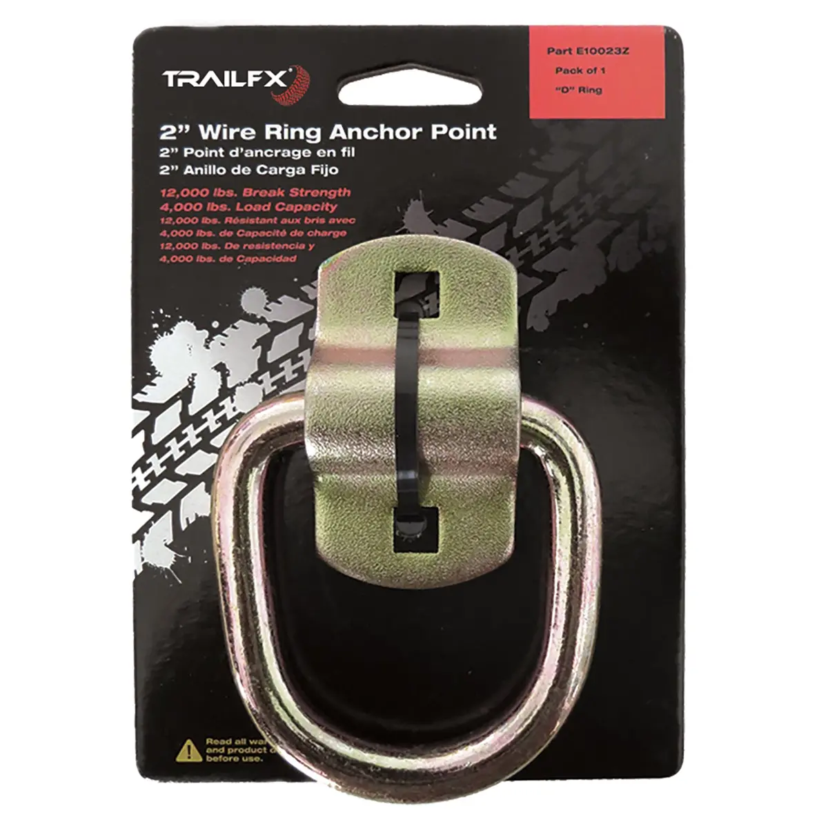 Bolt-On Mount 2 Inch Ring 4000 Pound Capacity Single 1