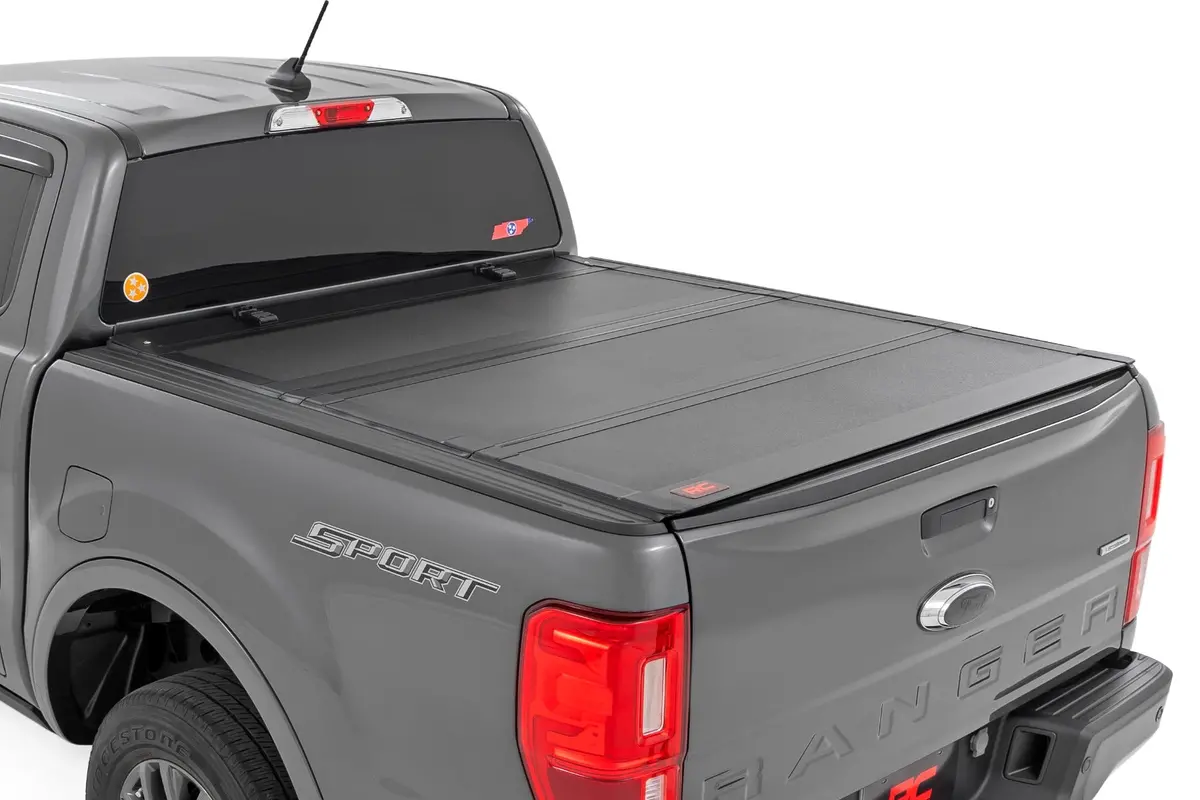 Hard Tri-Fold Flip Up Bed Cover - 5' Bed - Ford Ranger 2Wd/4Wd (2019-2023) 1