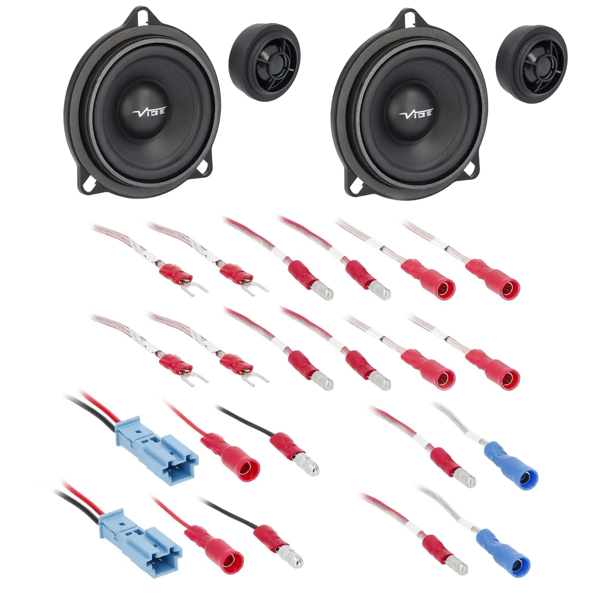 4" + Tweeter Plug-N-Play Front Door Speakers - Bmw 1