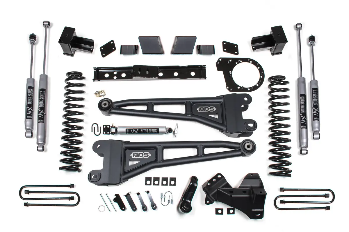 2020 Ford F350 Dually 6In. Radius Arm Lift Kit - Rear Shocks Block - Nx2 1
