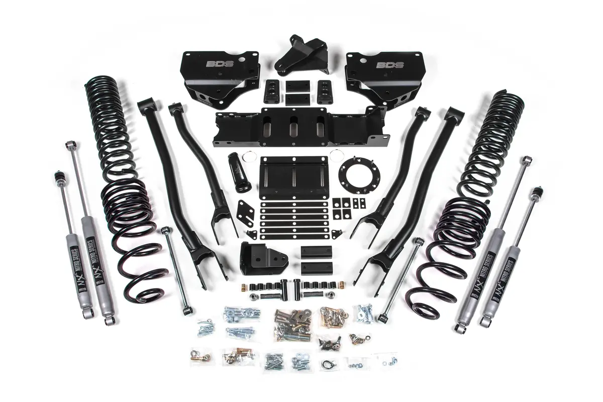 2019-2022 Ram 2500 4In. 4-Link Diesel Engine - Rear Shocks Coil Springs 1