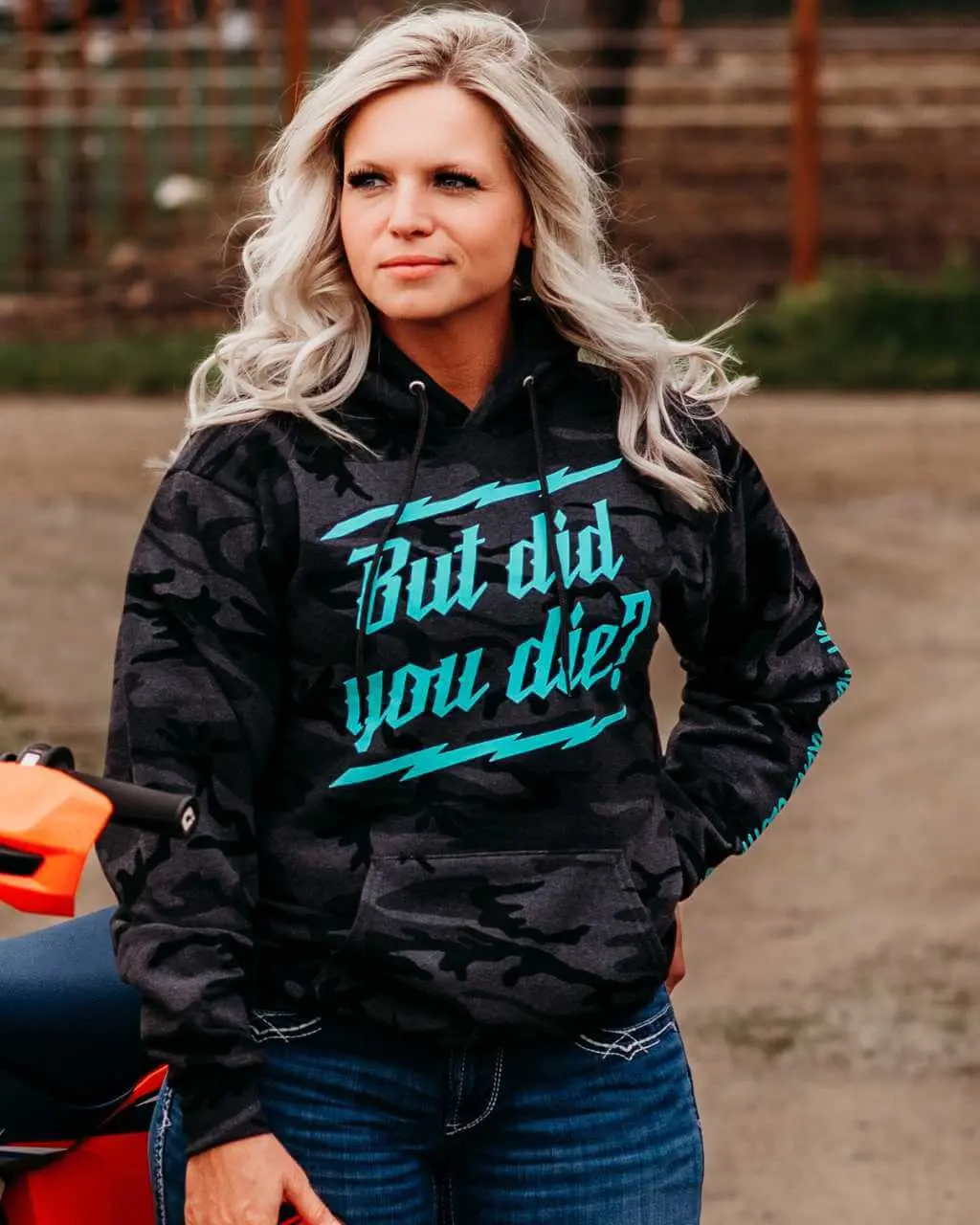But Did You Die Hoodie Camo 1