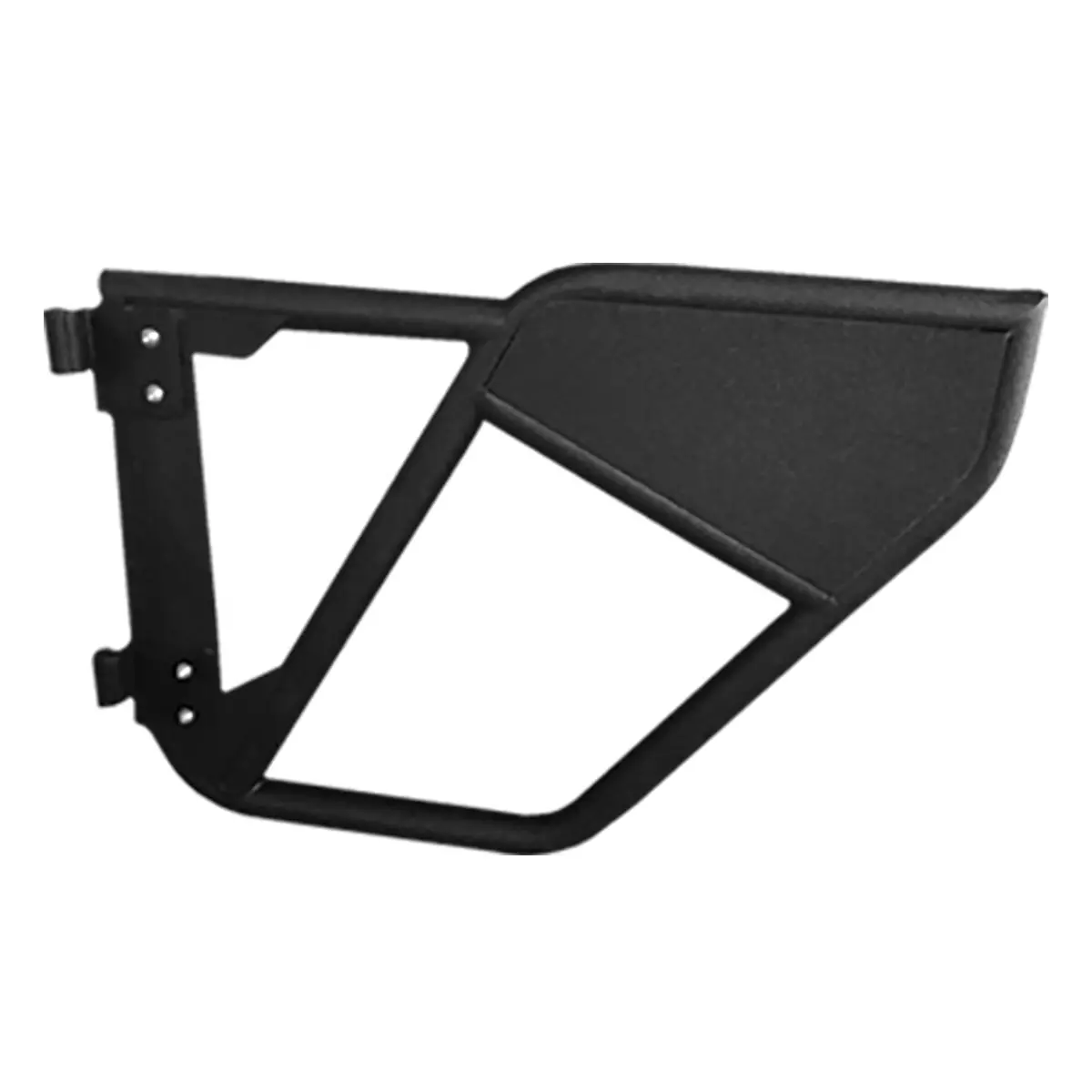 Tubular Full Door Textured Powder Coated Black Steel Set Of 2 1