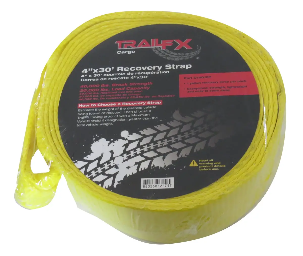 30 Foot Length X 4 Inch Width Rated To 20000 Pound Yellow Single 1