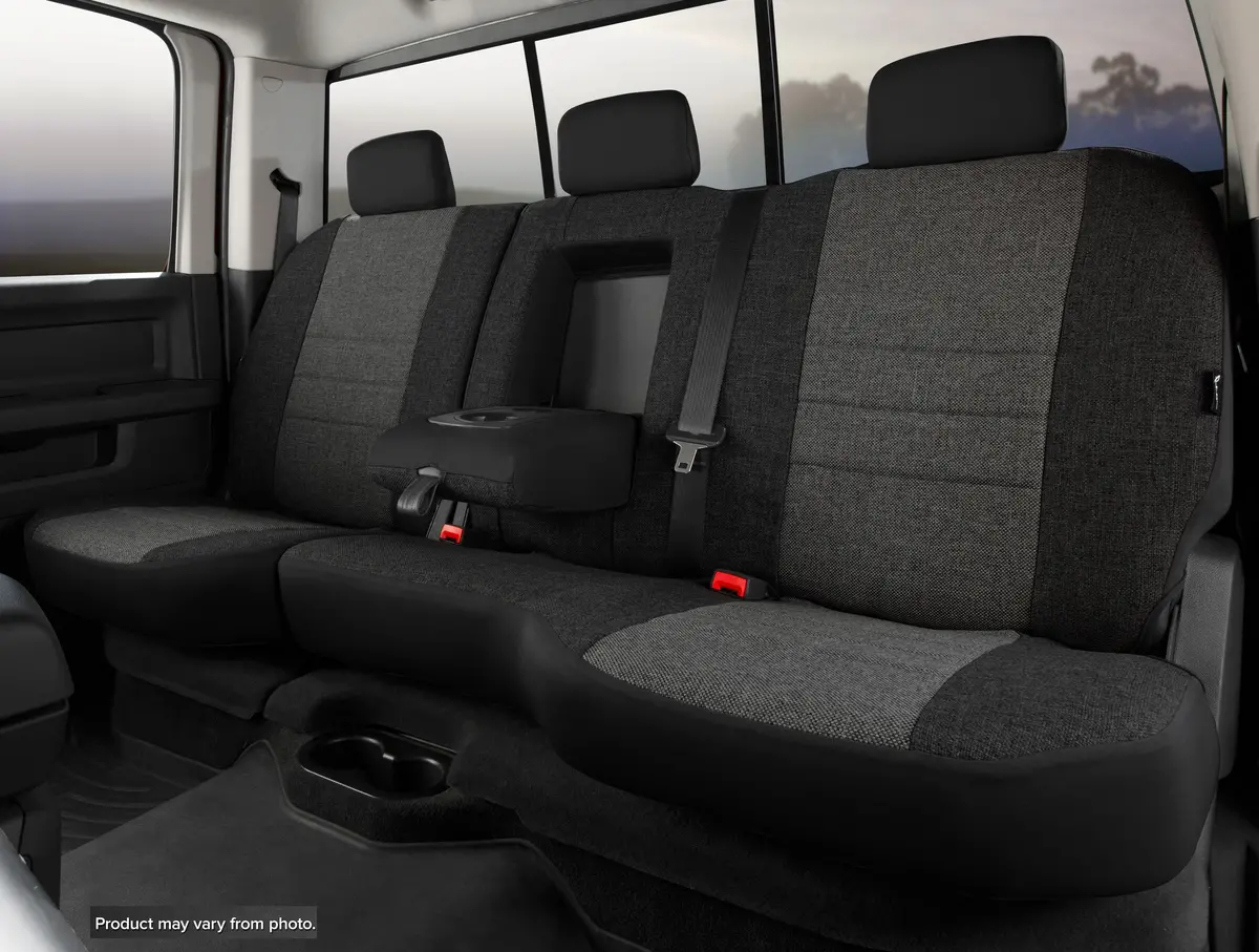 Oe30 Series - Oe Tweed Custom Fit Rear Seat Cover- Charcoal 1