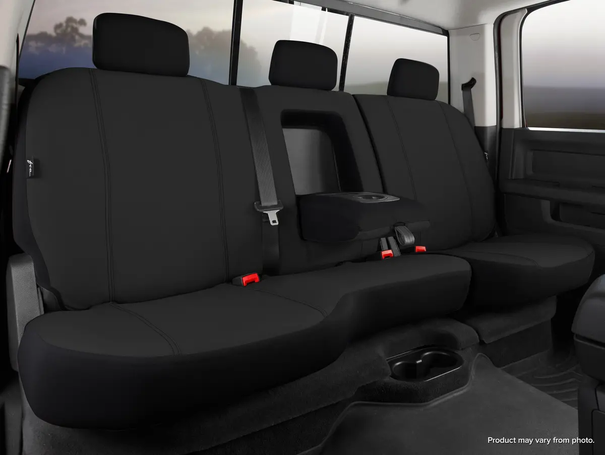 Sp80 Series - Seat Protector Polyester Custom Fit Rear Seat Cover - Black 1