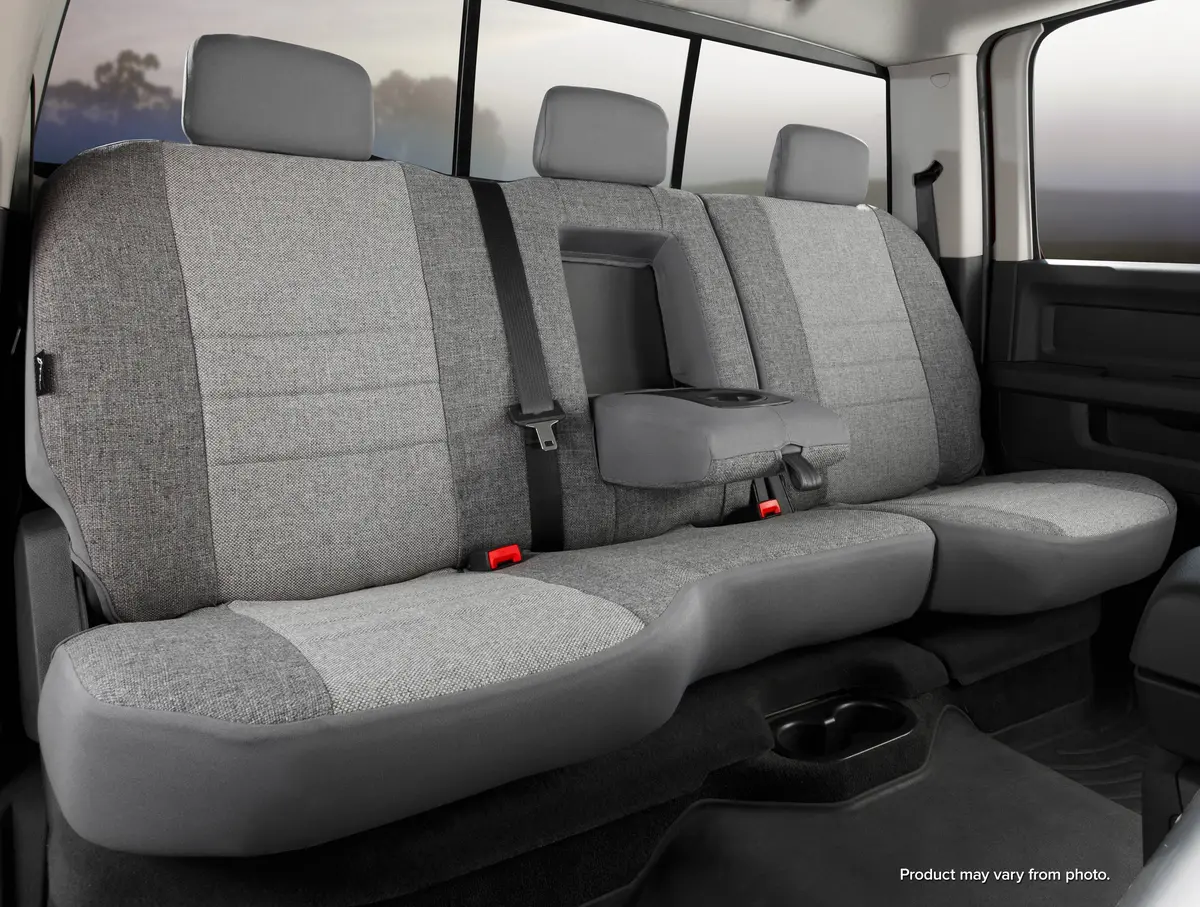 Oe30 Series - Oe Tweed Custom Fit Rear Seat Cover- Gray 1