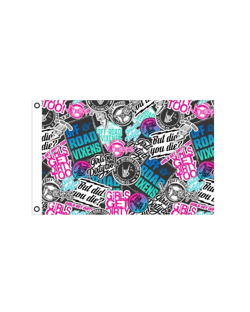 Graffiti Flag 12" X 18" 1