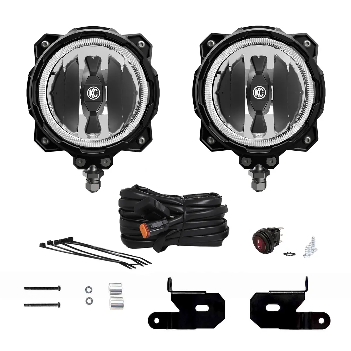Kc Pro6 Led 6In Pillar Spot 2-Light System 1