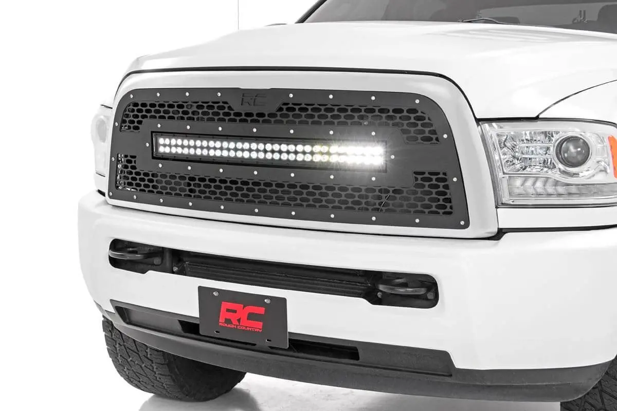 Mesh Grille - 30" Dual Row Led - Black - Ram 2500/3500 2Wd/4Wd (2013-2018) 1