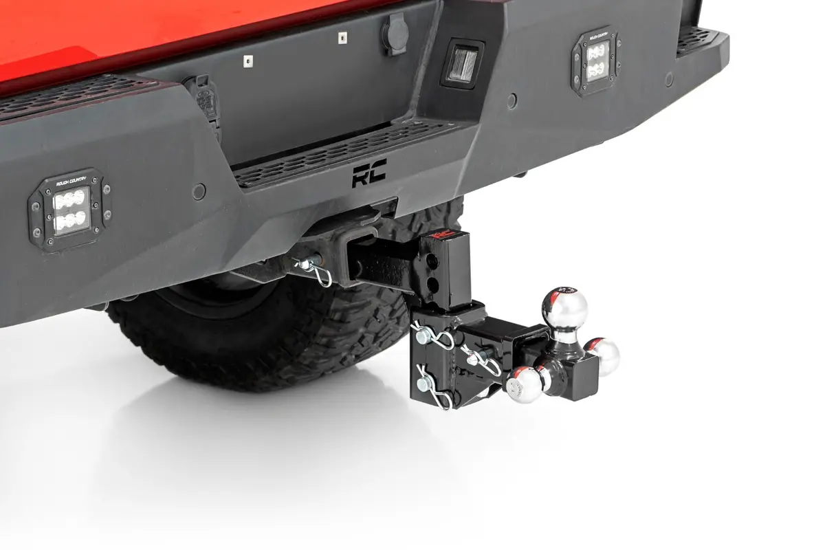Adjustable Trailer Hitch - 6 Inch Drop - Multi-Ball Mount - Fits 2 Inch Receiver 1