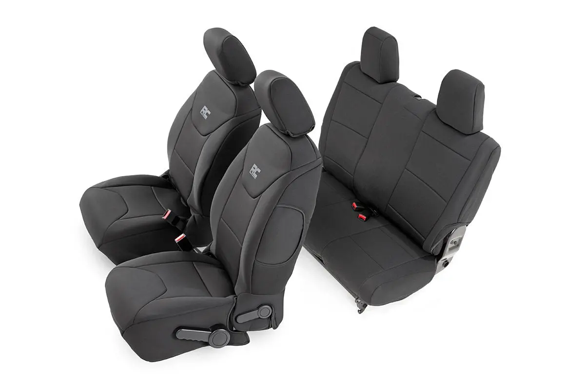 Seat Covers - Front And Rear - 2-Door - Jeep Wrangler Jk 4Wd (2013-2018) 1