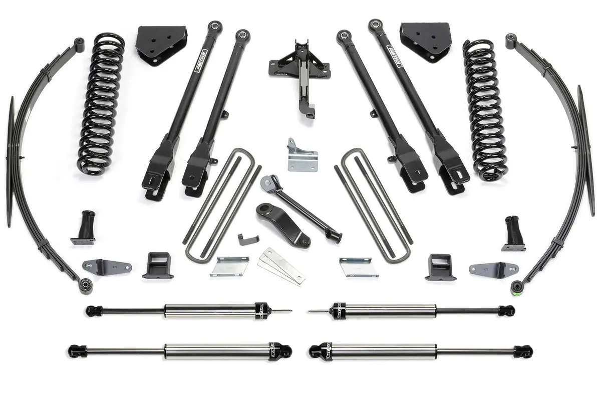 8" 4Link Sys W/Coils & Rr Lf Sprngs & Dlss Shks 2008-16 Ford F250/350 4Wd. 1