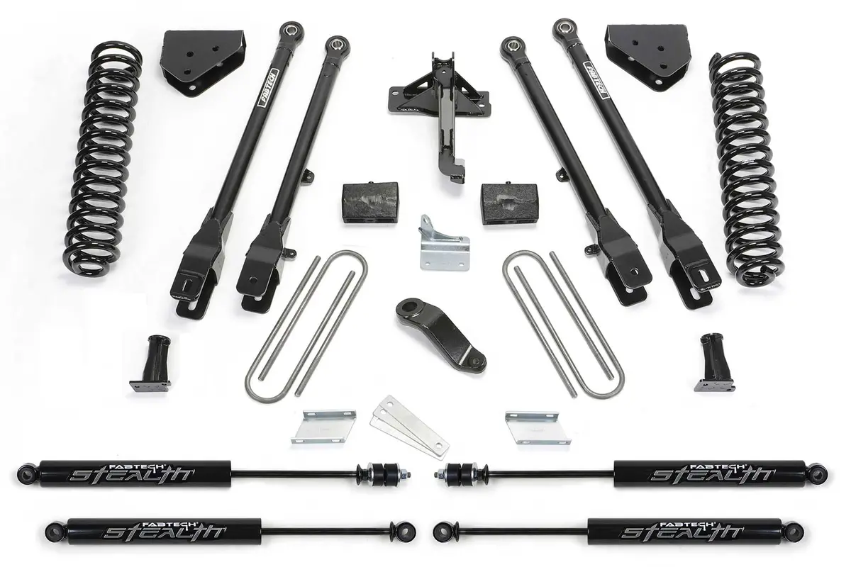 6" 4Link Sys W/Coils & Stealth 2008-16 Ford F350/450 4Wd 8 Lug. 1