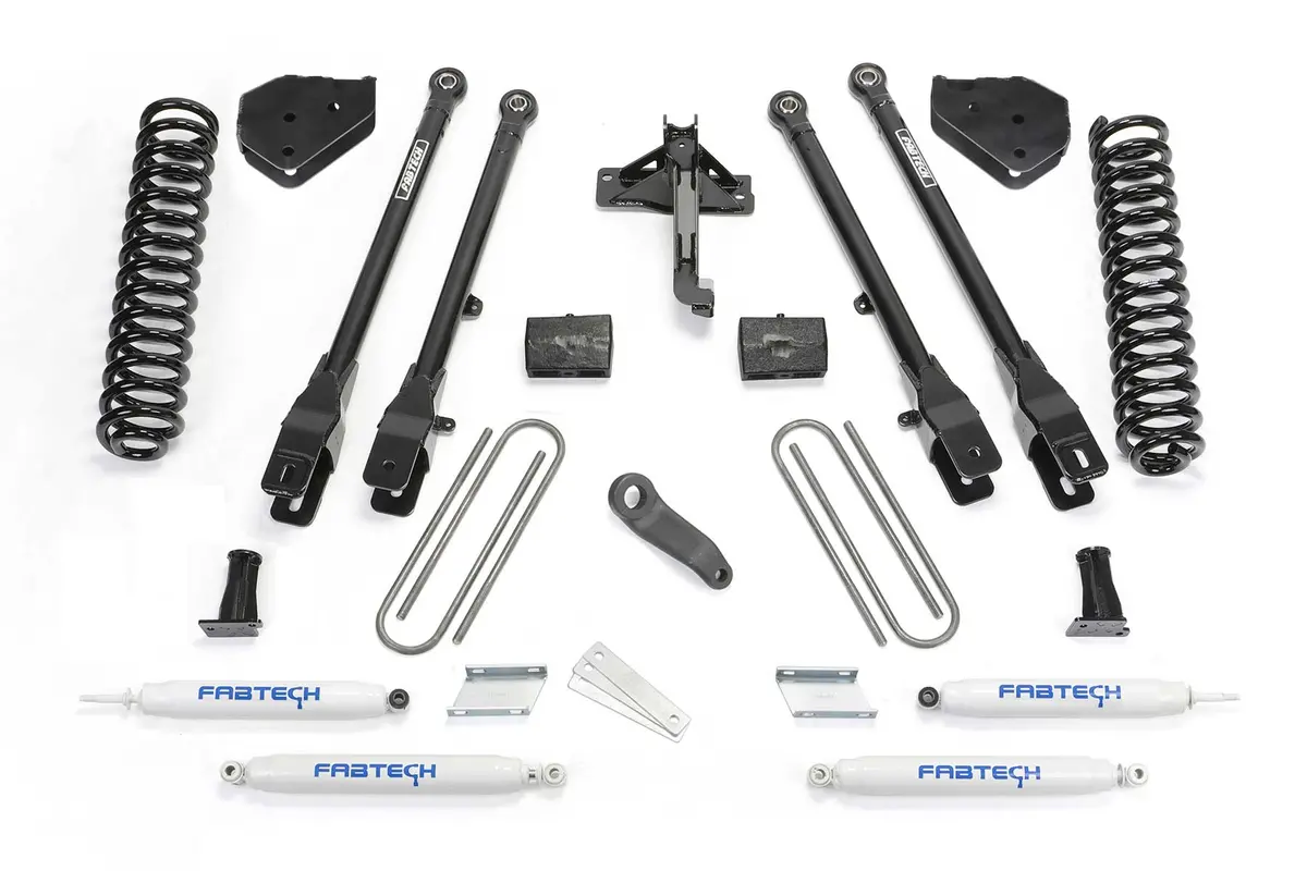 6" 4Link Sys W/Coils & Perf Shks 17-21 Ford F250/F350 4Wd Diesel. 1