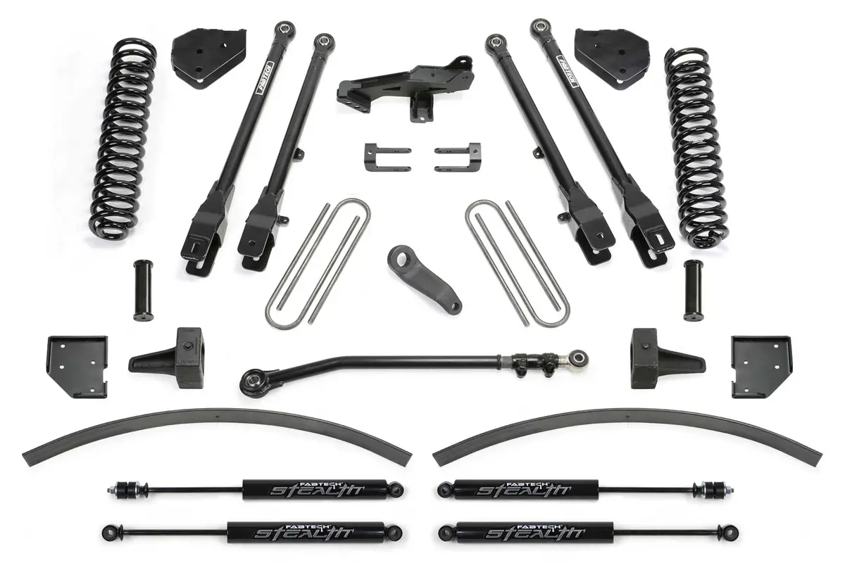8" 4Link Sys W/Coils & Stealth Shks 17-21 Ford F250/F350 4Wd Diesel. 1