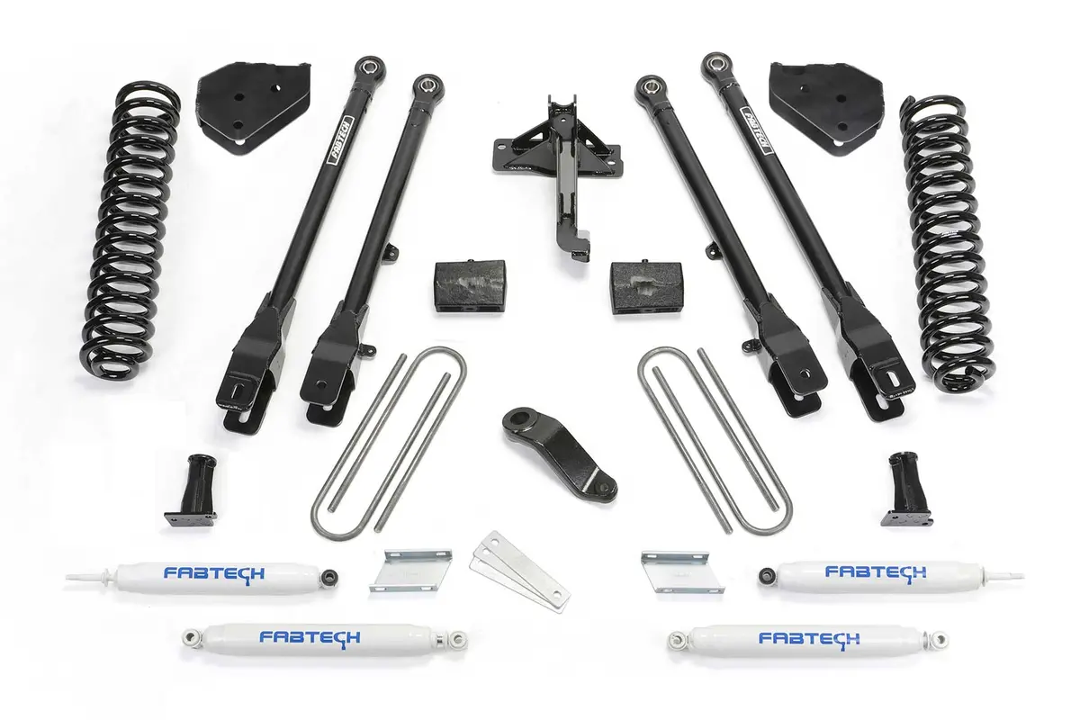 6" 4Link Sys W/Coils & Perf Shks 19-20 Ford F450/F550 4Wd Diesel. 1
